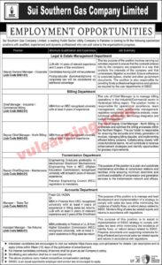 Sui Gas Jobs 2025 Apply Online